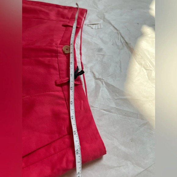 Drycorn Women's Pink Linen Blend High Waist Barrel Balloon Leg Pants Sz 33/34 XL - Picture 7 of 10